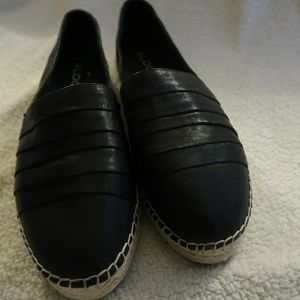 Aldo Cowee leather Espadrille with gold trim